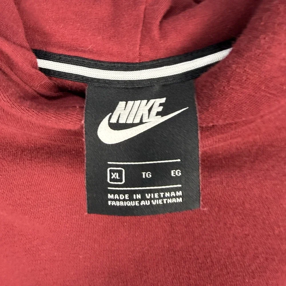 Nike Hoodie Women's Size XL Red Blue Icon Clash Pullover Sweatshirt Windbreaker